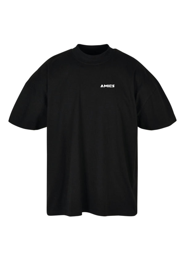 Oversized mock neck tee