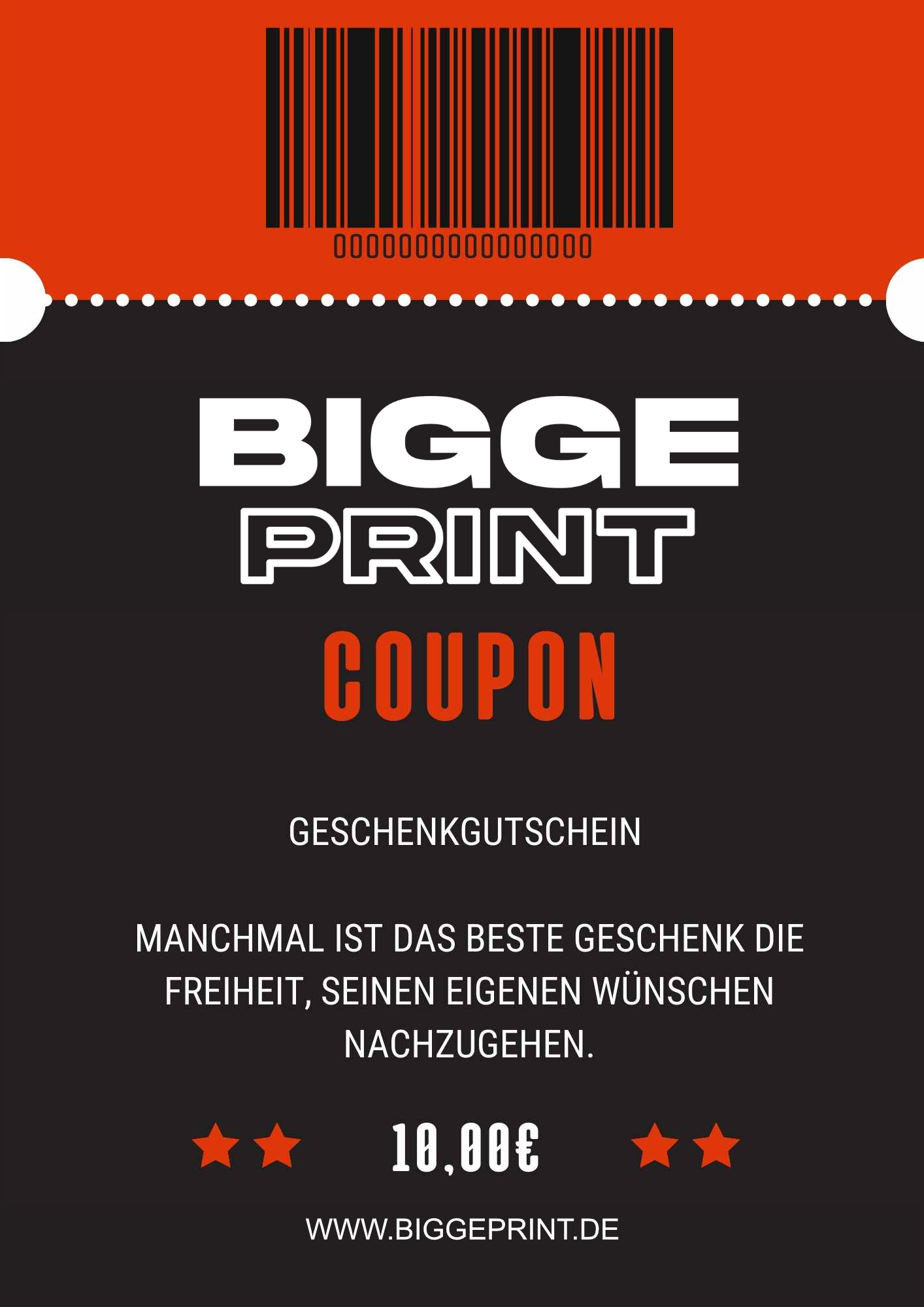 Gutscheine Biggeprint